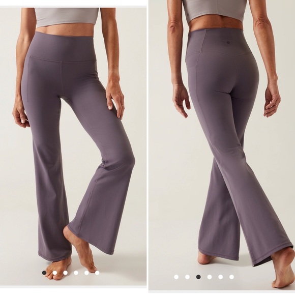 Athleta Pants - Athleta New Salutation Stash Flare Pant Tights Leggings Dusk Violet New Medium